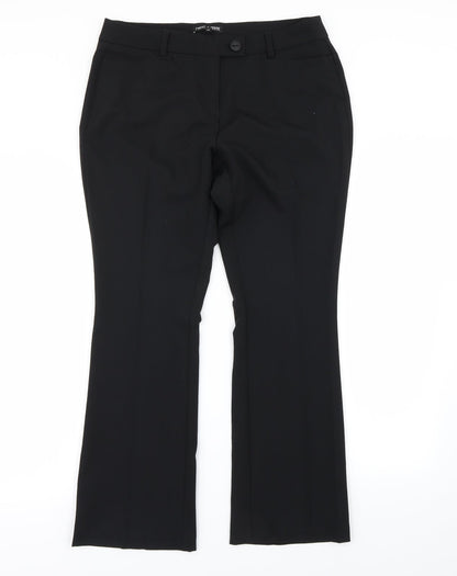 Womens UK Size 12 NEXT Regular Fit Dress Pants Black Trousers