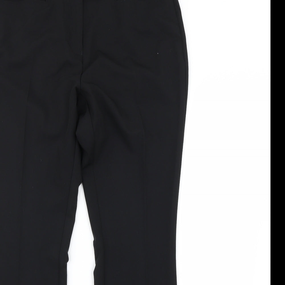 Womens UK Size 12 NEXT Regular Fit Dress Pants Black Trousers