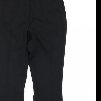 Womens UK Size 12 NEXT Regular Fit Dress Pants Black Trousers