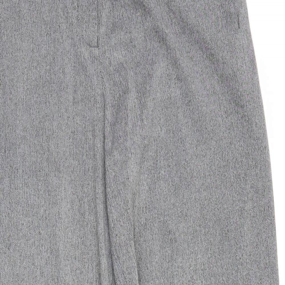 Womens UK Size 12 Next Regular Fit Dress Pants Grey Trousers