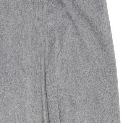 Womens UK Size 12 Next Regular Fit Dress Pants Grey Trousers