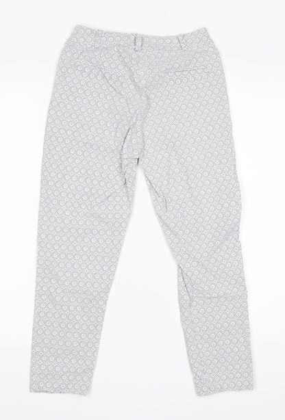 Womens UK Size M Preworn Regular Fit Capri Grey Trousers
