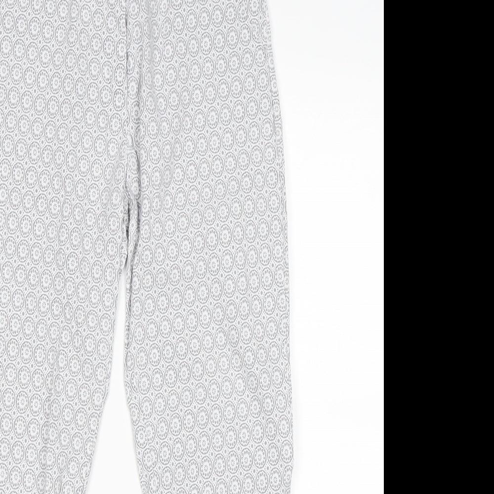 Womens UK Size M Preworn Regular Fit Capri Grey Trousers