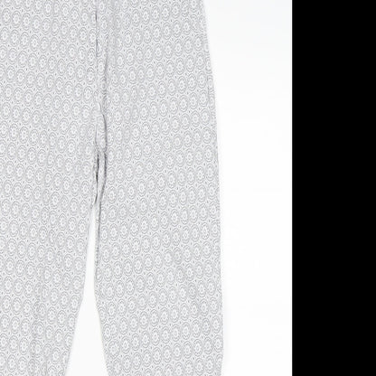 Womens UK Size M Preworn Regular Fit Capri Grey Trousers