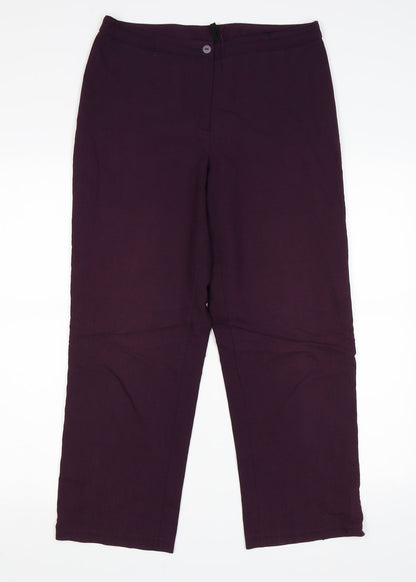 Womens UK Size 30 in Preworn Regular Fit  Purple Trousers