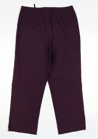 Womens UK Size 30 in Preworn Regular Fit  Purple Trousers