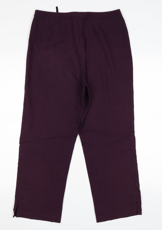 Womens UK Size 30 in Preworn Regular Fit  Purple Trousers