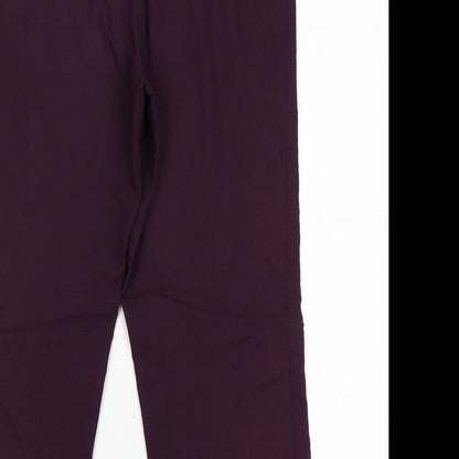 Womens UK Size 30 in Preworn Regular Fit  Purple Trousers