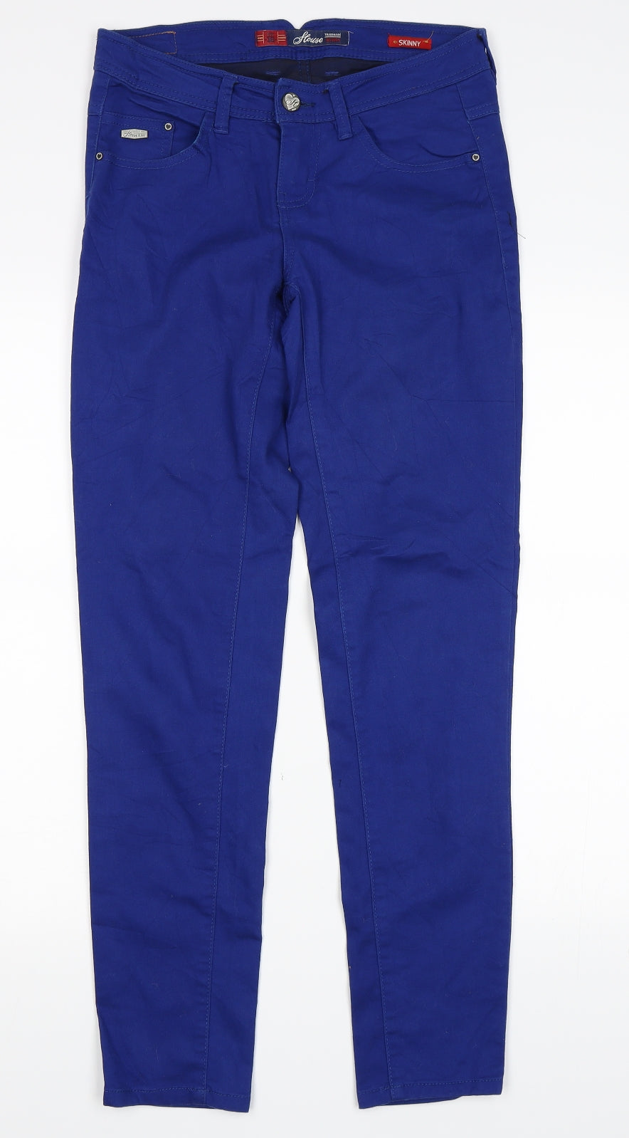 Womens UK Size 8 House Denim Regular Fit Skinny Blue Jeans