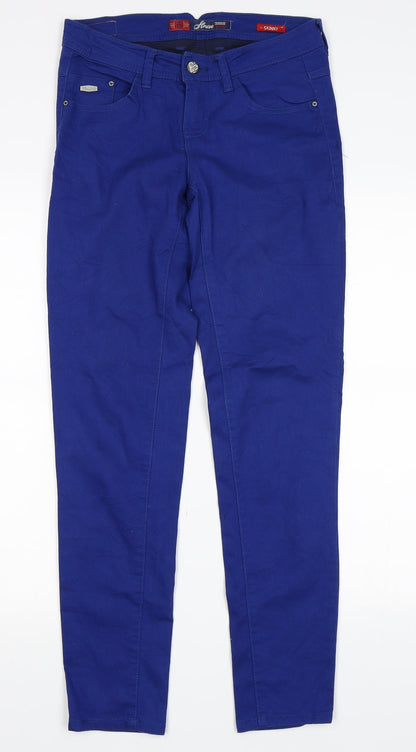 Womens UK Size 8 House Denim Regular Fit Skinny Blue Jeans