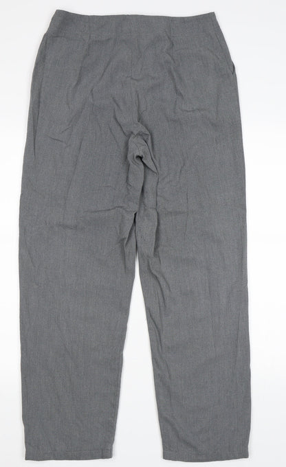O Zone Womens Grey   Trousers  Size 14 L29 in