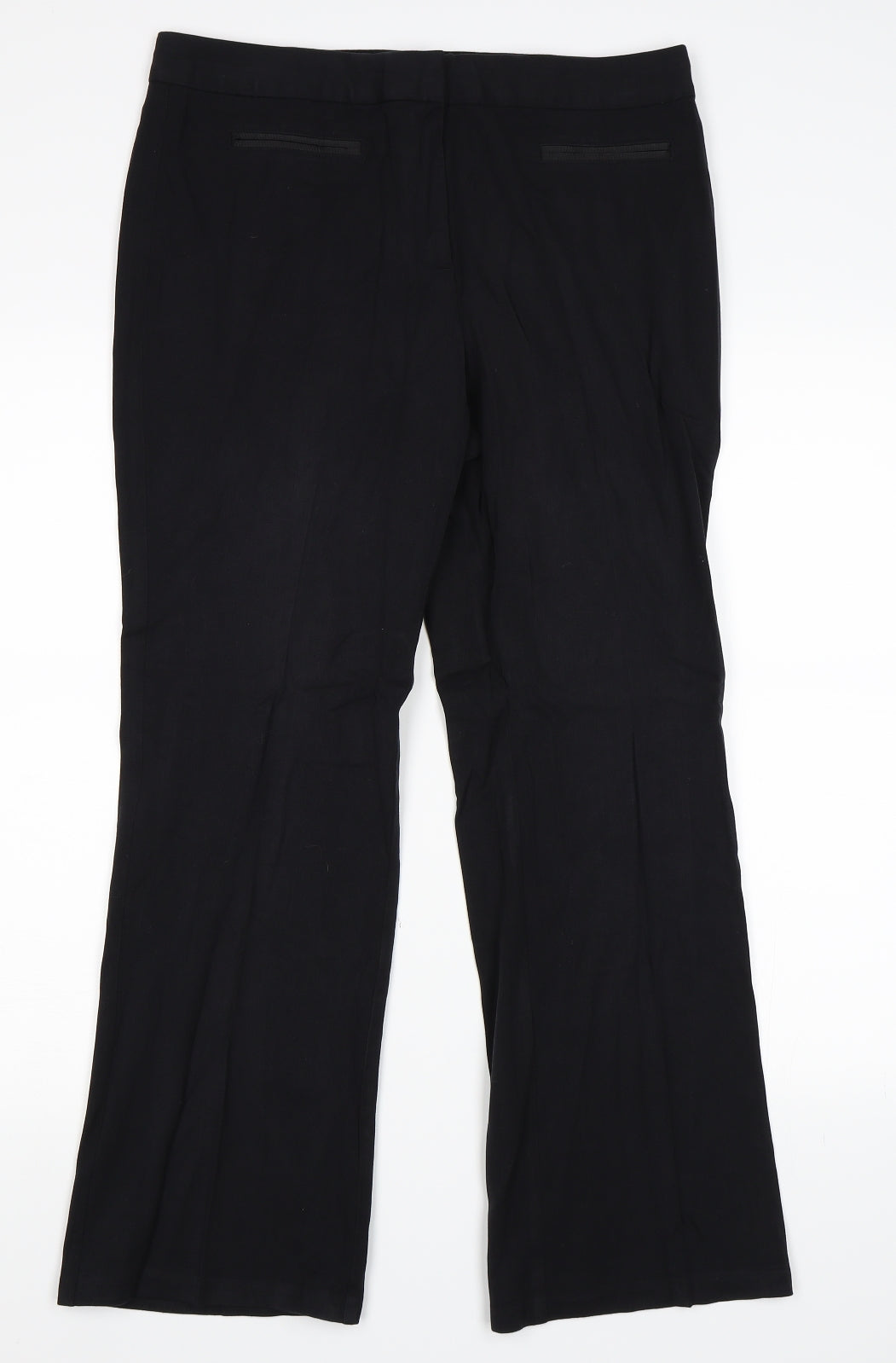 Womens UK Size 12 Marks and Spencer Regular Fit  Black Trousers
