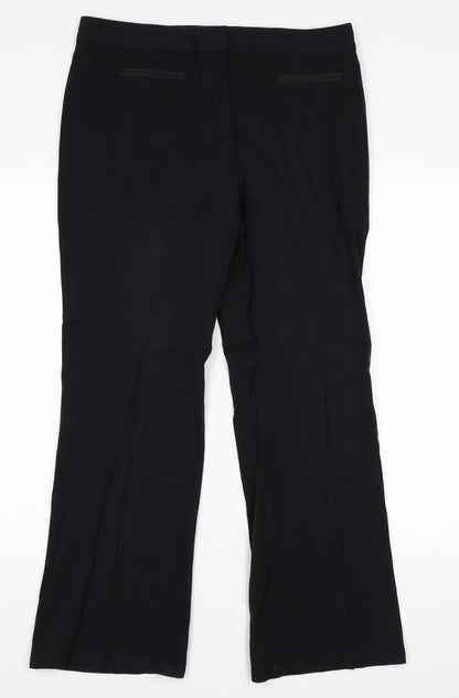 Womens UK Size 12 Marks and Spencer Regular Fit  Black Trousers