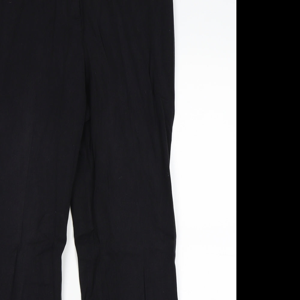 Womens UK Size 12 Marks and Spencer Regular Fit  Black Trousers
