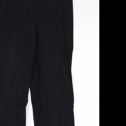 Womens UK Size 12 Marks and Spencer Regular Fit  Black Trousers