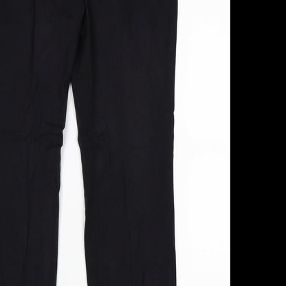 Womens UK Size 12 Marks and Spencer Regular Fit  Black Trousers