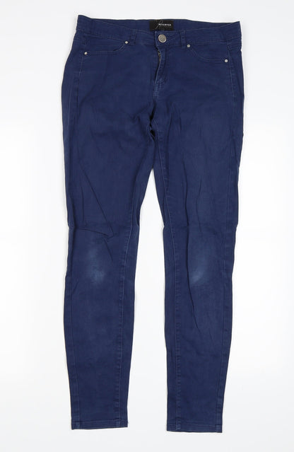 Womens UK Size 30 in RESERVED Regular Fit Skinny Blue Jeans
