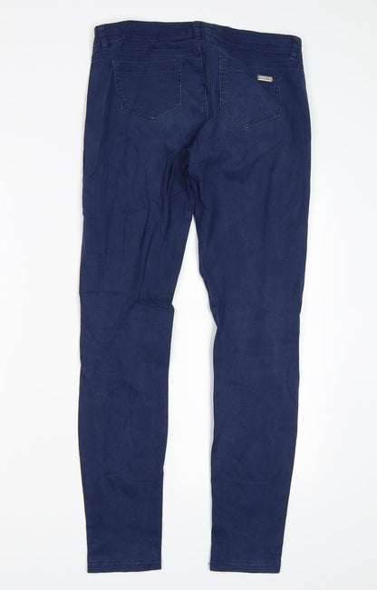 Womens UK Size 30 in RESERVED Regular Fit Skinny Blue Jeans