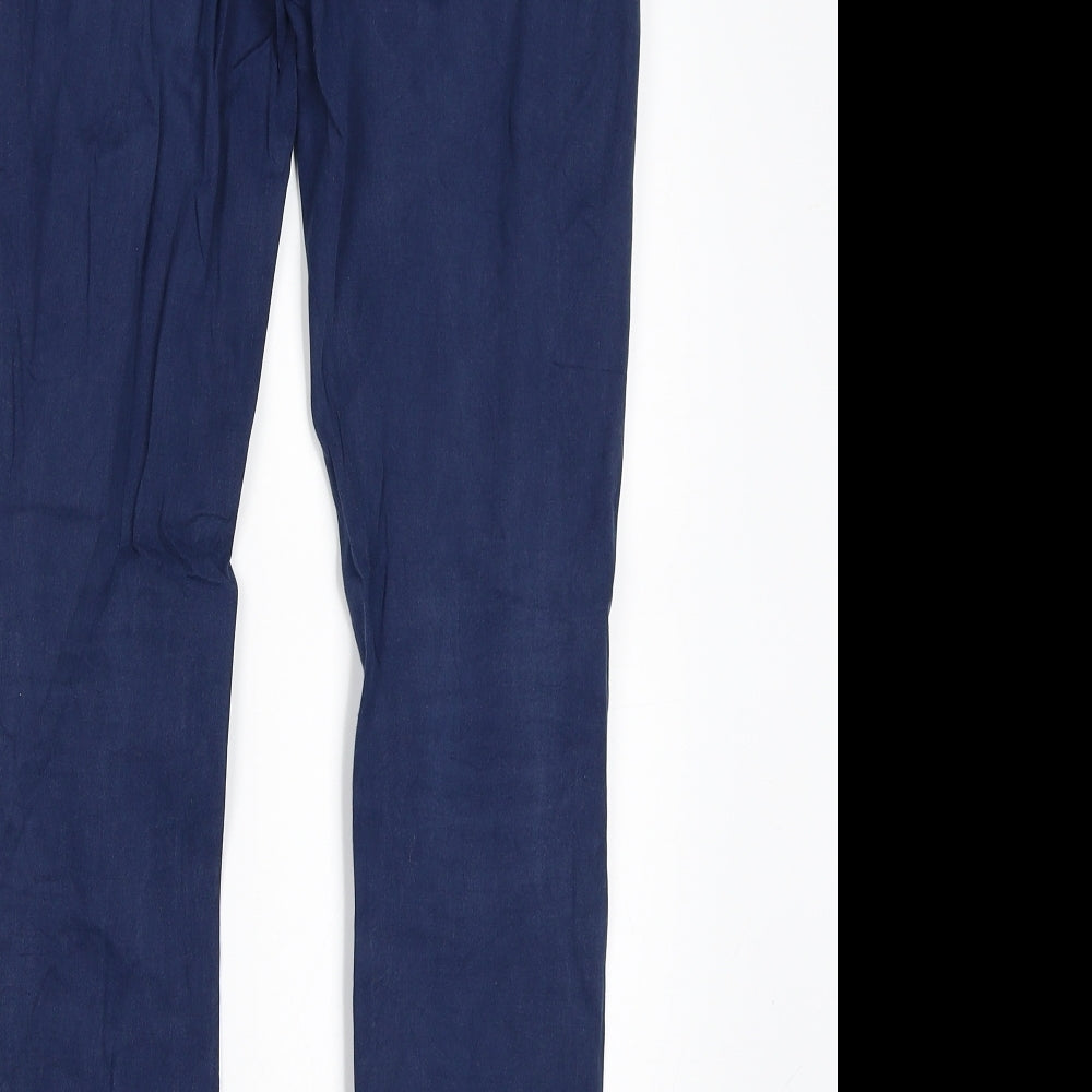 Womens UK Size 30 in RESERVED Regular Fit Skinny Blue Jeans