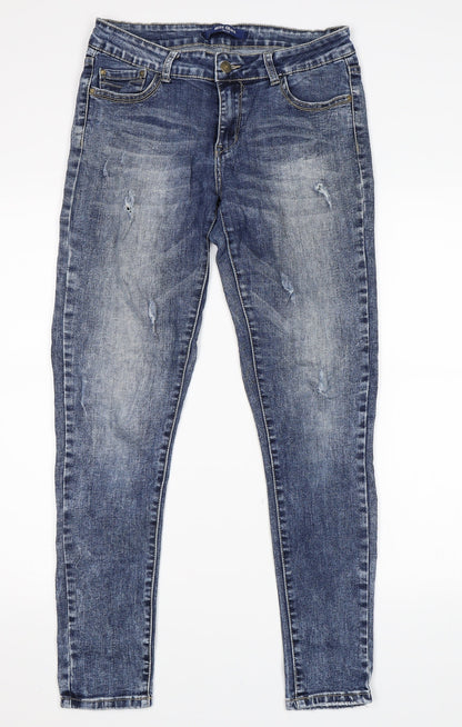 Miss Grace Womens Blue   Skinny Jeans Size 30 in L29 in