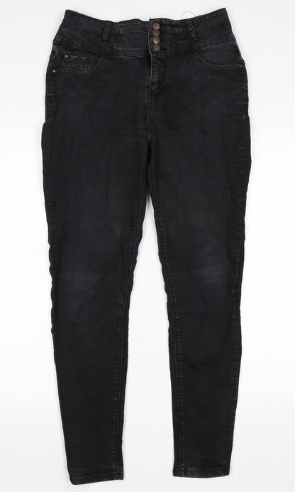 Womens UK Size 12 Newlook Regular Fit Skinny Black Jeans