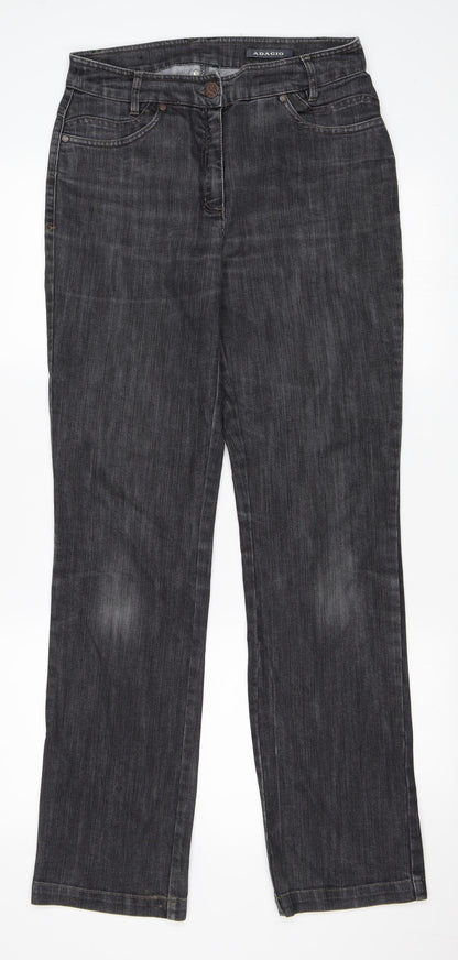 Adagio Womens Black   Straight Jeans Size 30 in L32 in