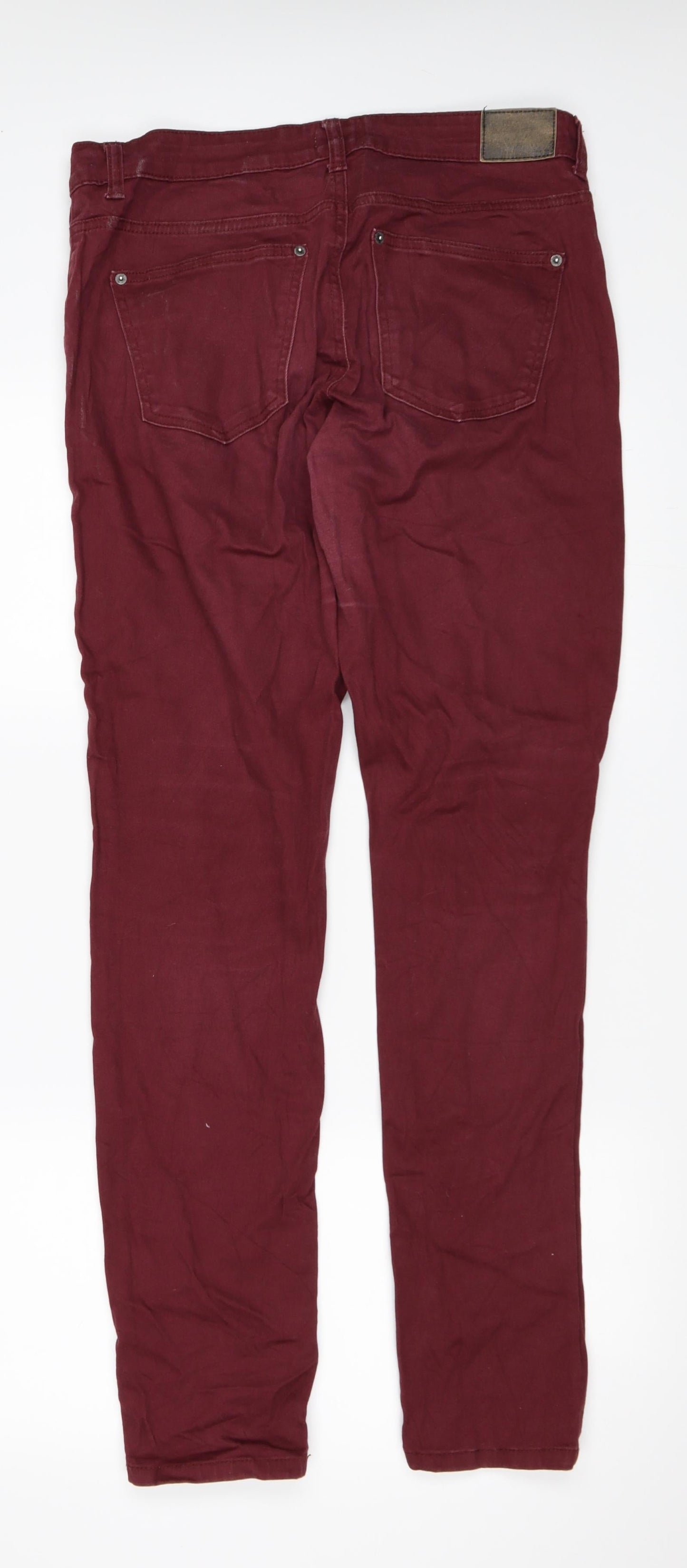 Womens UK Size 34 in Gina Tricot Regular Fit Skinny Red Jeans