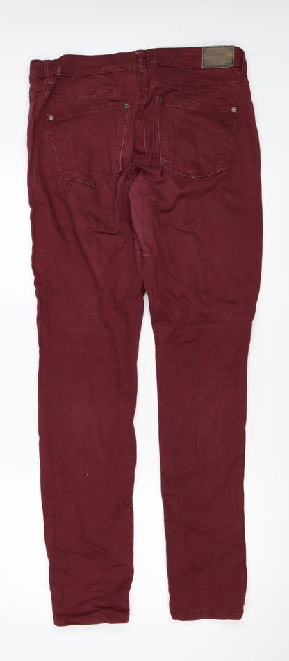 Womens UK Size 34 in Gina Tricot Regular Fit Skinny Red Jeans