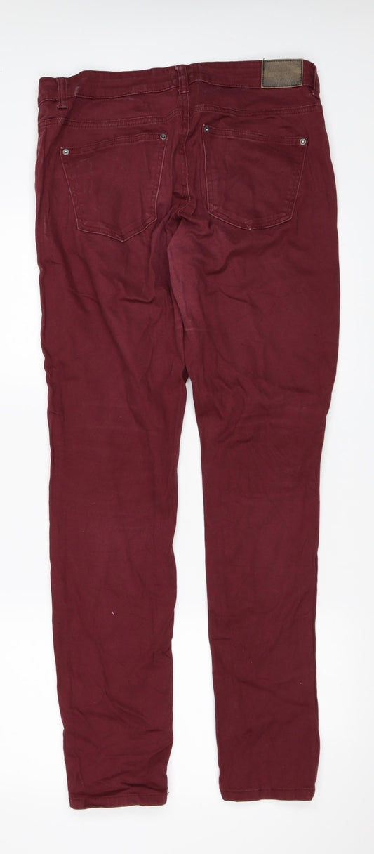 Womens UK Size 34 in Gina Tricot Regular Fit Skinny Red Jeans