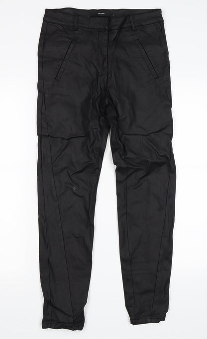 Vera Moda Womens Black   Skinny Jeans Size S L27 in - Wet look