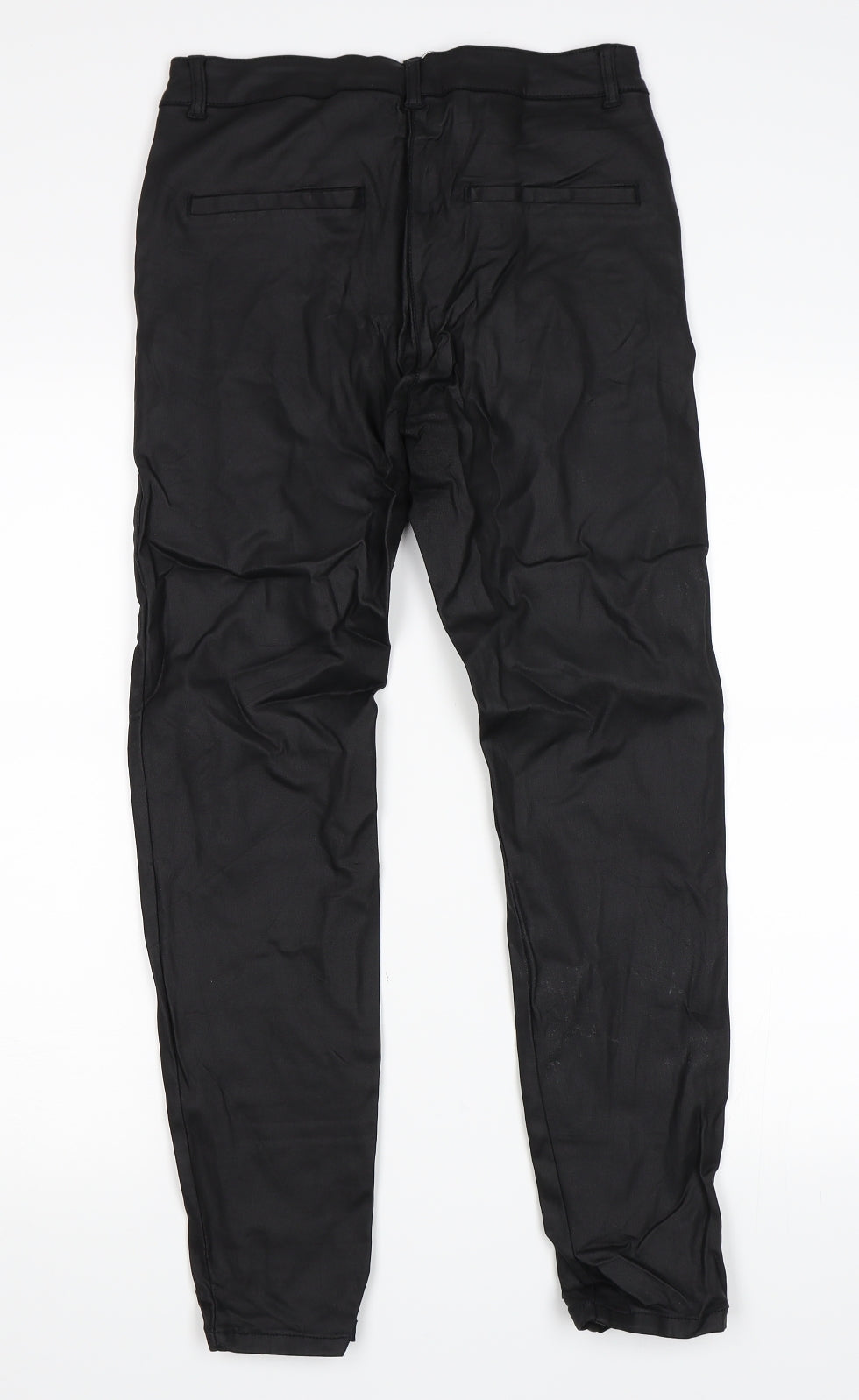 Vera Moda Womens Black   Skinny Jeans Size S L27 in - Wet look