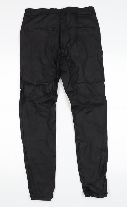 Vera Moda Womens Black   Skinny Jeans Size S L27 in - Wet look