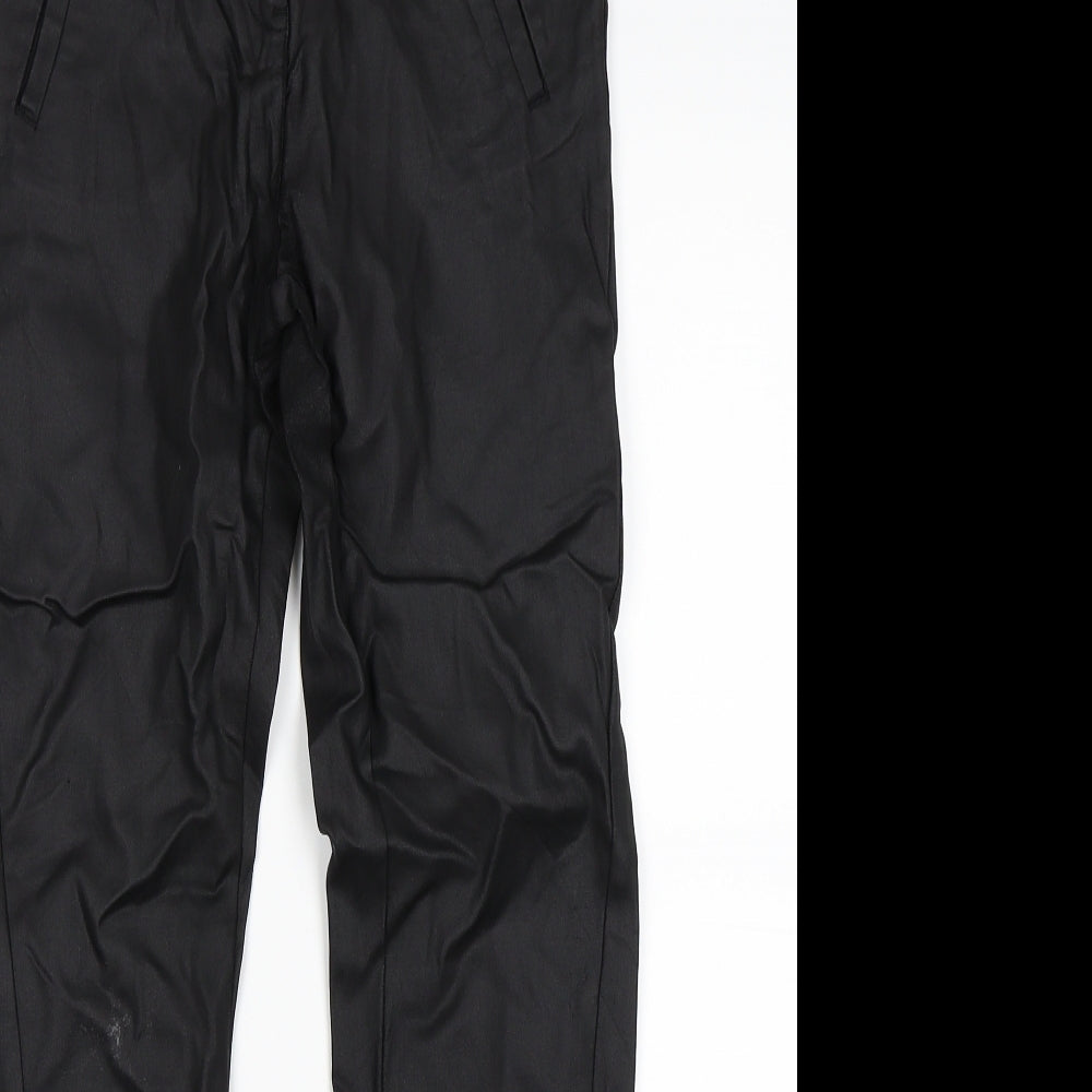 Vera Moda Womens Black   Skinny Jeans Size S L27 in - Wet look