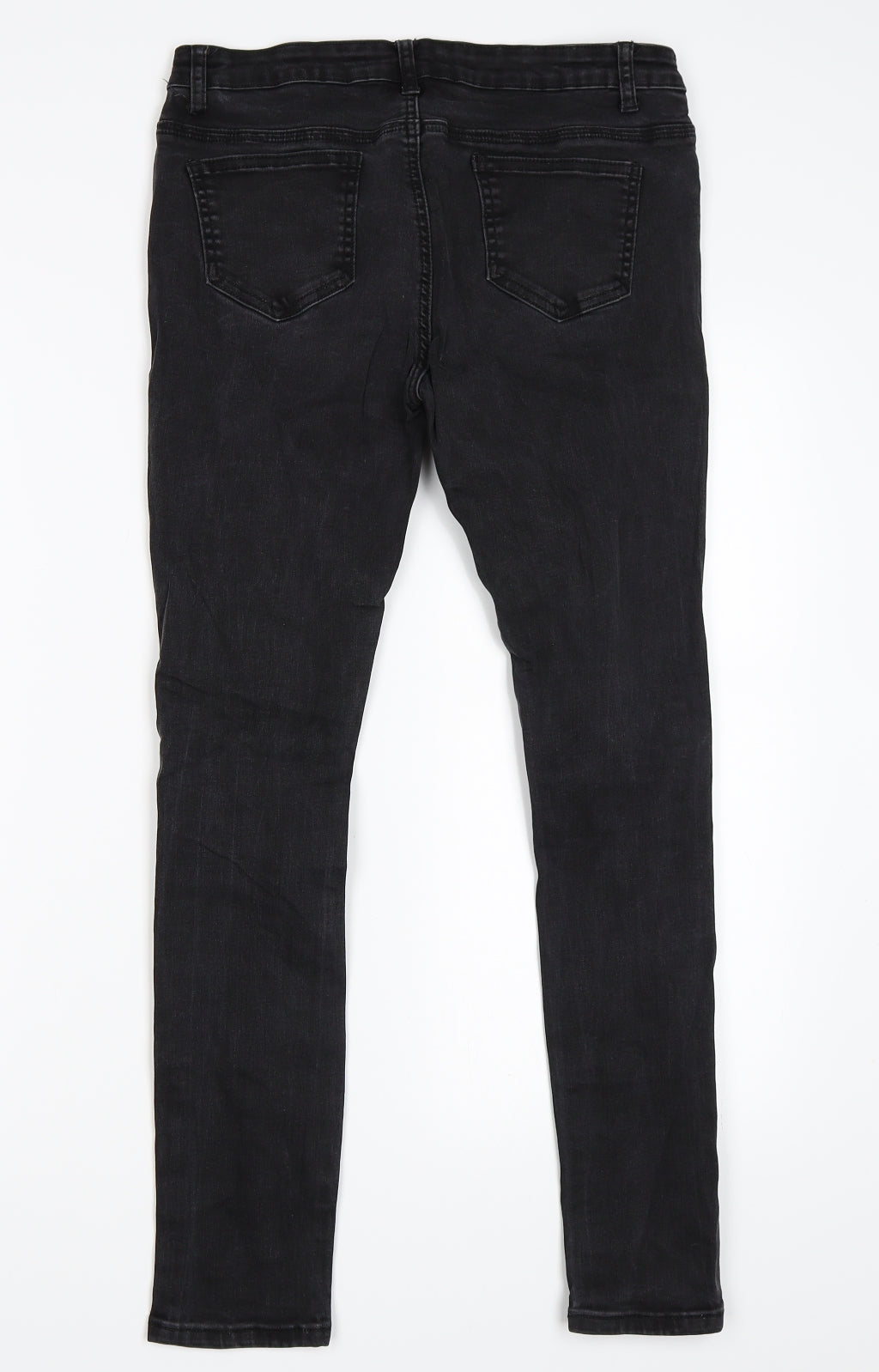 Womens UK Size 14 The Rockin Rev Regular Fit Skinny Black Jeans