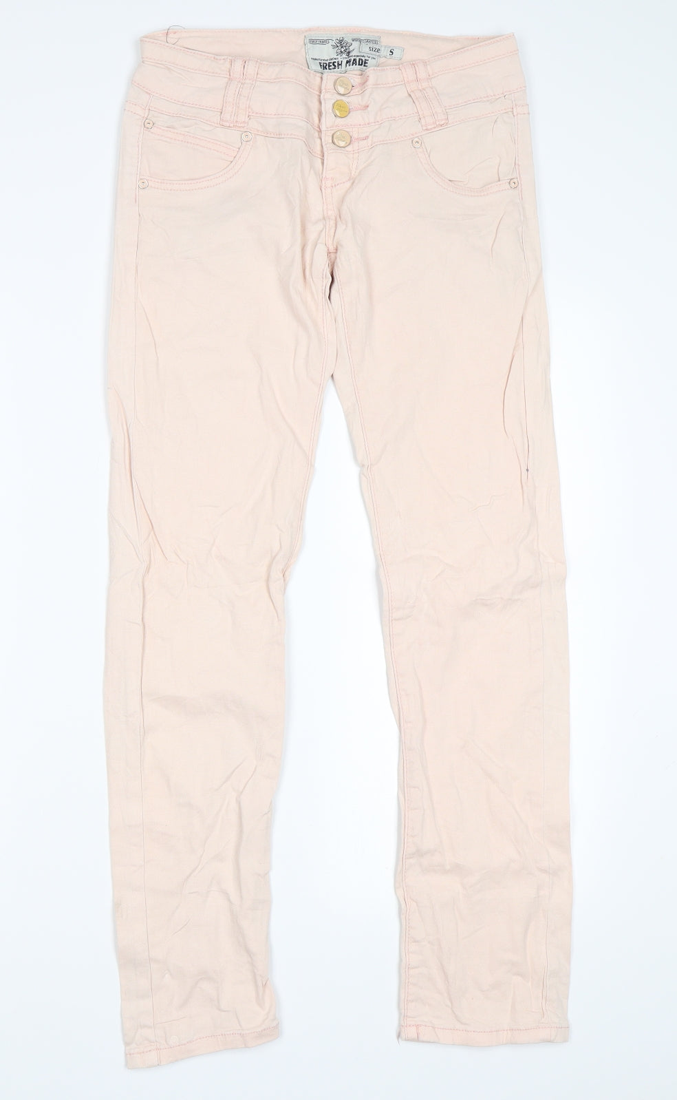 Fresh Made Womens Pink   Skinny Jeans Size S L28 in