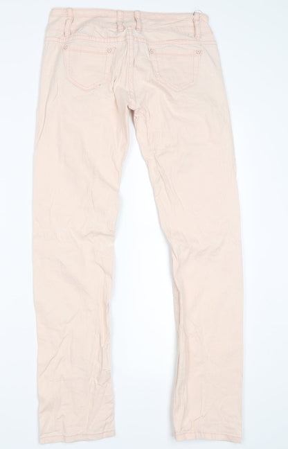 Fresh Made Womens Pink   Skinny Jeans Size S L28 in