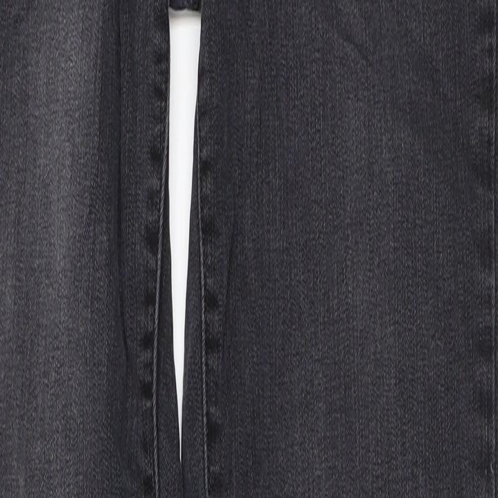 Womens UK Size 30 in Preworn Regular Fit Straight Black Jeans