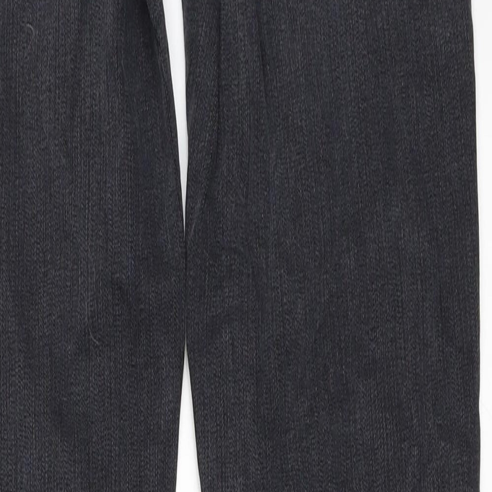 Womens UK Size 30 in Preworn Regular Fit Straight Black Jeans