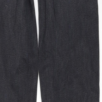 Womens UK Size 30 in Preworn Regular Fit Straight Black Jeans