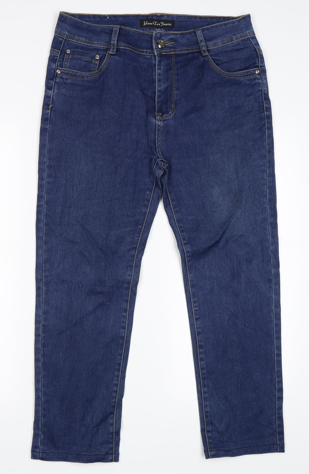 Womens UK Size 32 in Yazz Collection Regular Fit Straight Blue Jeans
