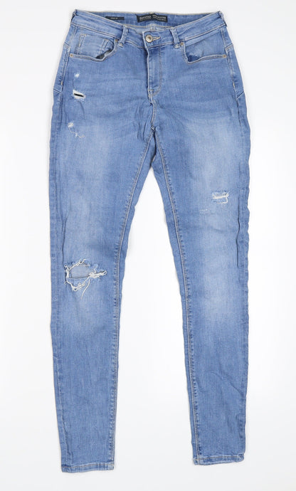 Bershka Womens Blue   Skinny Jeans Size 26 in L30 in