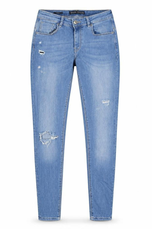 Womens UK Size 26 in Bershka Regular Fit Skinny Blue Jeans