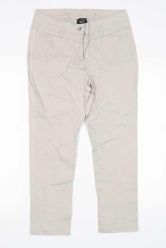 Flame Womens Grey   Chino Trousers Size 30 in L24 in