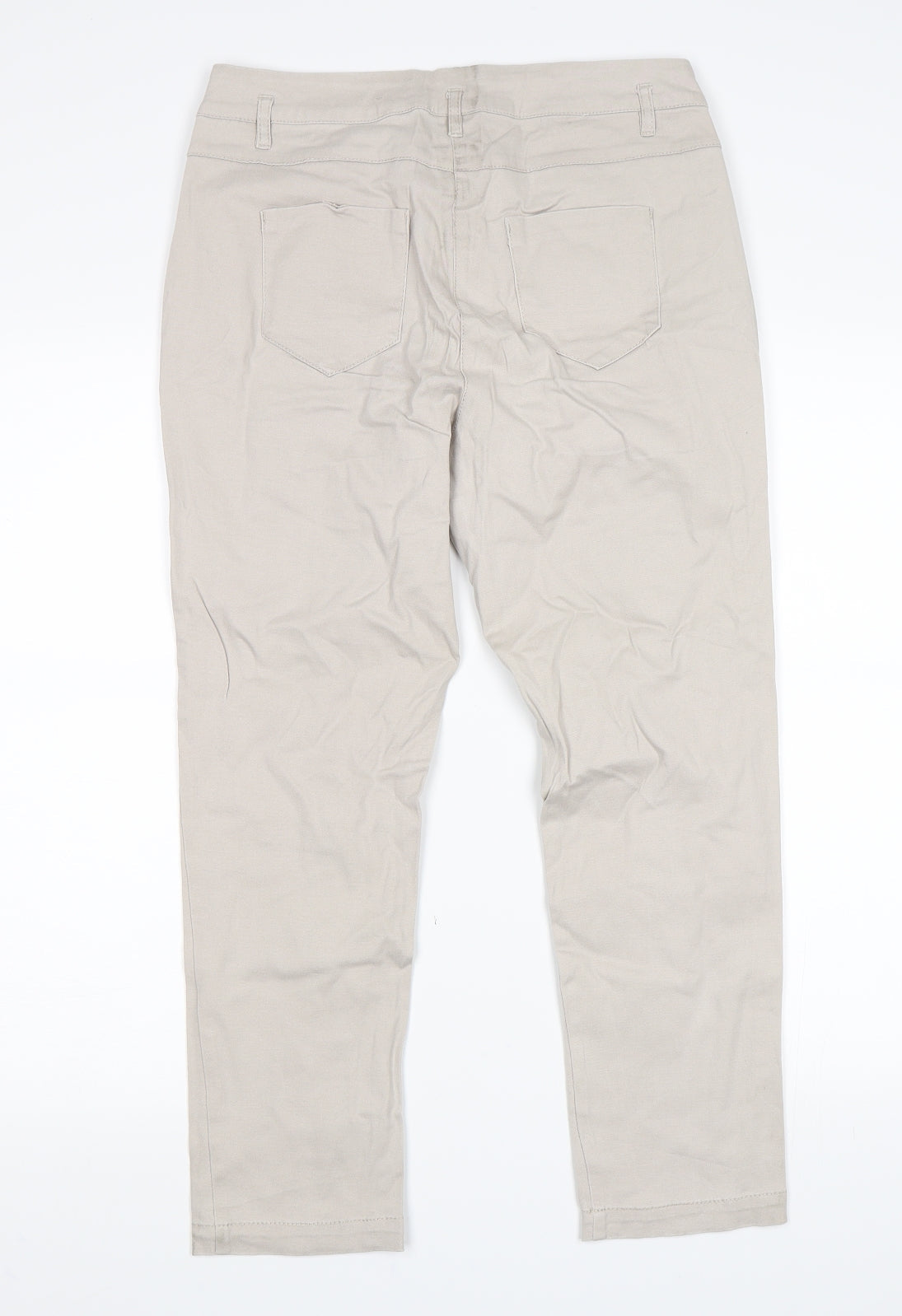 Flame Womens Grey   Chino Trousers Size 30 in L24 in