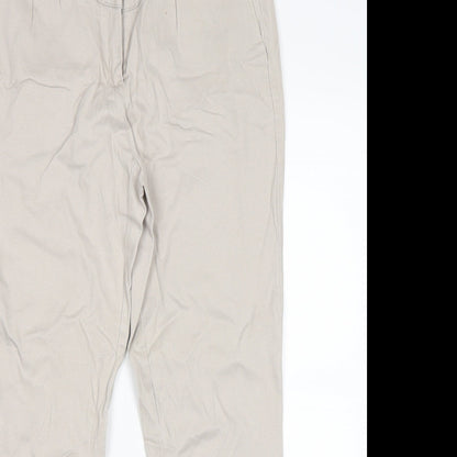 Flame Womens Grey   Chino Trousers Size 30 in L24 in