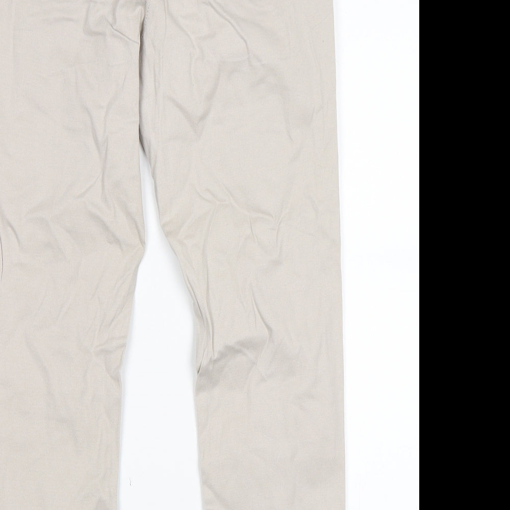 Flame Womens Grey   Chino Trousers Size 30 in L24 in