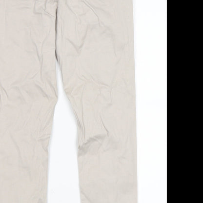 Flame Womens Grey   Chino Trousers Size 30 in L24 in