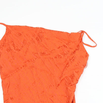 F&F Womens Orange   Basic Tank Size 14
