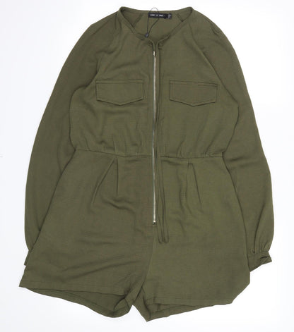 I SAW IT FIRST Womens Green   Shorts One-Piece Size 6