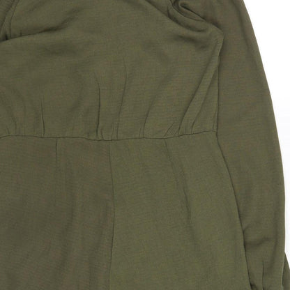 I SAW IT FIRST Womens Green   Shorts One-Piece Size 6